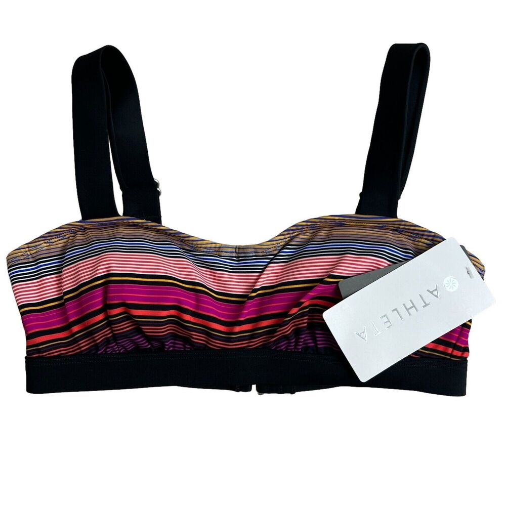 Athleta Womens Capri Stripe Pura Bikini Top 32 B/C NWT #594112